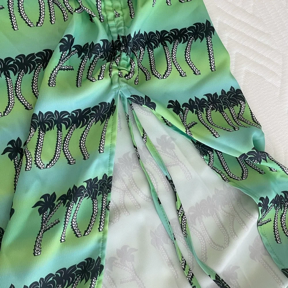 Fiorucci palm print one shoulder dress - Picture 6 of 6